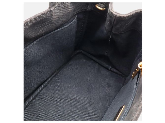 Borsa Tote Prada Canapa in Nero - vista 9