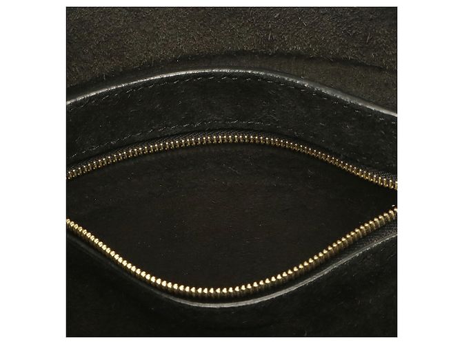 Céline Borsa a tracolla Celine Sangle Bucket Small - Pelle nera - vista 10