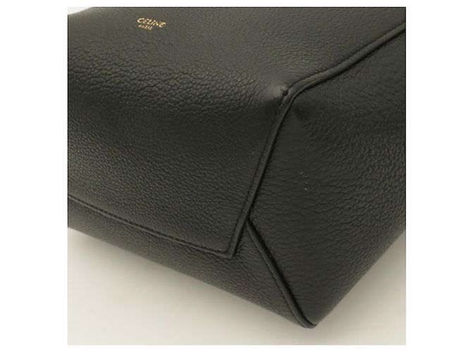 Céline Borsa a tracolla Celine Sangle Bucket Small - Pelle nera - vista 4