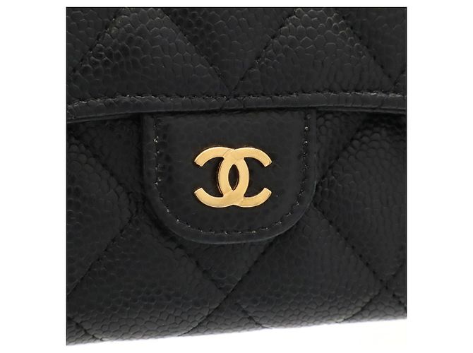 Cartera larga bifold Chanel Matelassé Black - vista 5