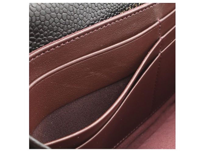 Cartera larga bifold Chanel Matelassé Black - vista 7