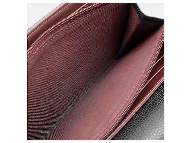 Cartera larga bifold Chanel Matelassé Black - vista 8