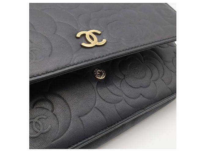 Borsa a tracolla con catena CHANEL Camellia Coco Mark Wallet - vista 10