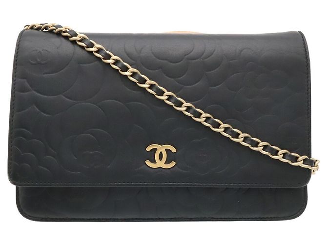 Borsa a tracolla con catena CHANEL Camellia Coco Mark Wallet - vista 2