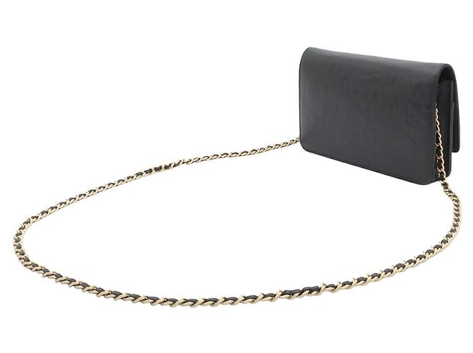 Borsa a tracolla con catena CHANEL Camellia Coco Mark Wallet - vista 3