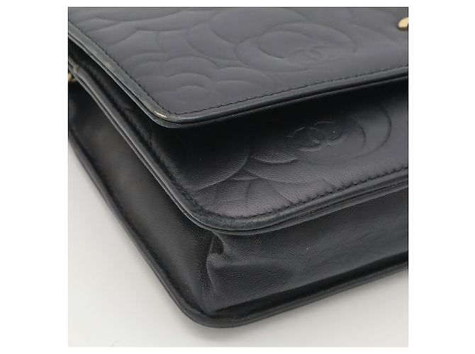Borsa a tracolla con catena CHANEL Camellia Coco Mark Wallet - vista 4