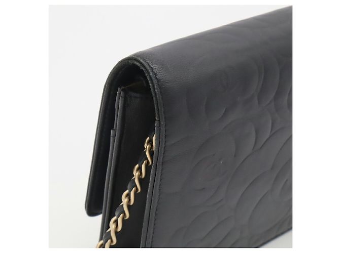 Borsa a tracolla con catena CHANEL Camellia Coco Mark Wallet - vista 5