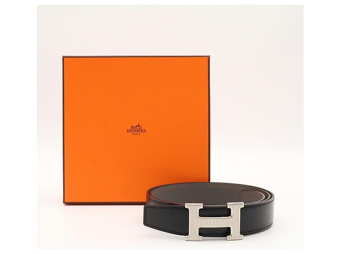 Hermès Hermes H-Storie H-Belt Reversible Box Calf Leather - vista 9