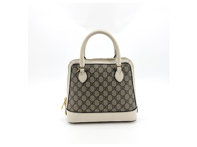 Gucci Horsebit 1955 Top Handle GG Coated Canvas with Leather Small - vista 2