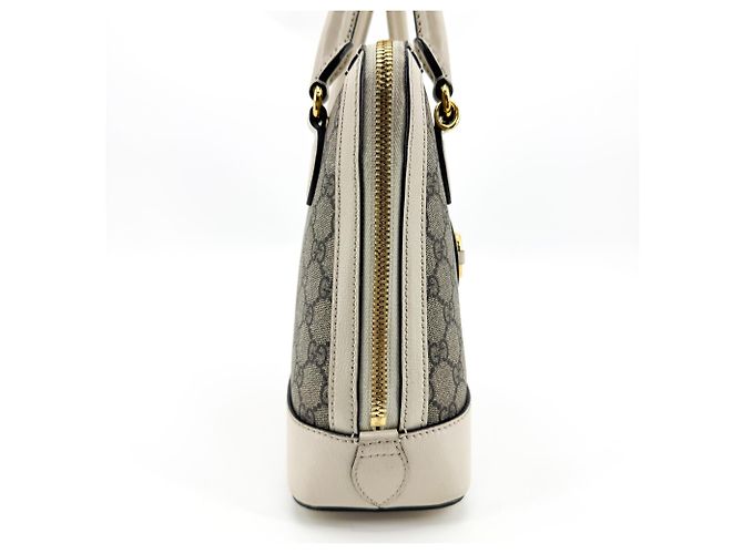 Gucci Horsebit 1955 Top Handle GG Coated Canvas with Leather Small - vista 4
