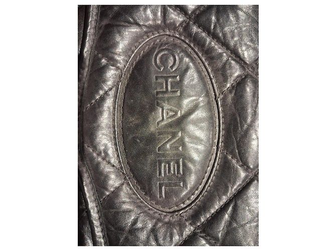 Borsa Chanel in pelle nera - vista 7
