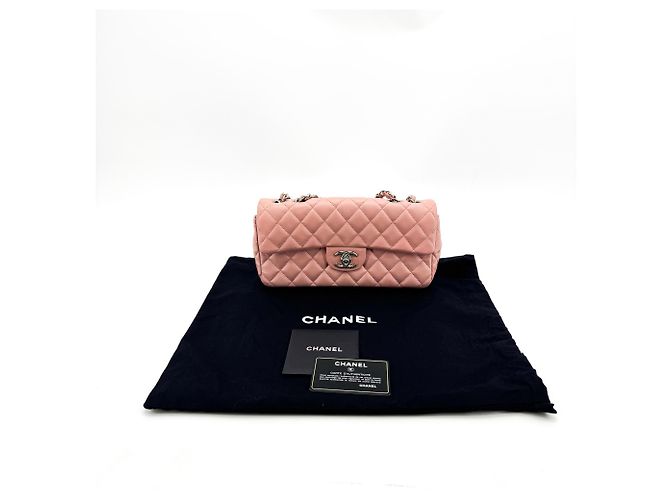 Chanel Classic Single Flap Quilted Lambskin East West - vista 2