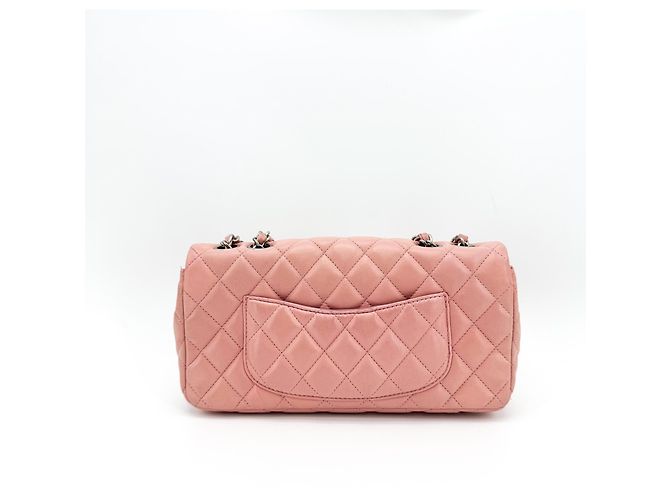 Chanel Classic Single Flap Quilted Lambskin East West - vista 3