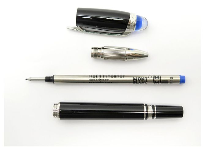 NEU MONTBLANC STARWALKER MB132508 FINELINER AUS SCHWARZEM HARZ - Ansicht 8