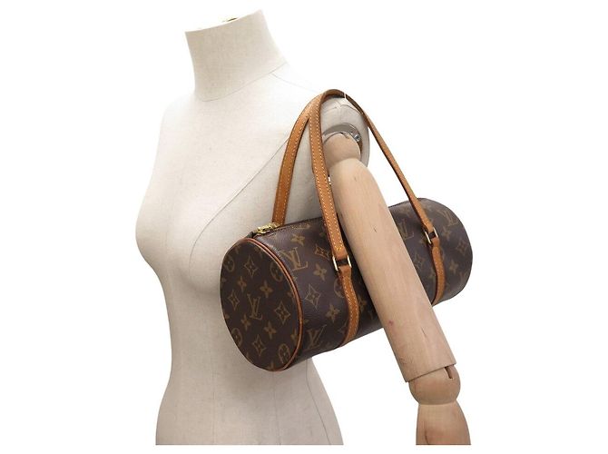 BORSA A MANO LOUIS VUITTON PAPILLON 26 M51386 IN tela MONOGRAM - vista 7