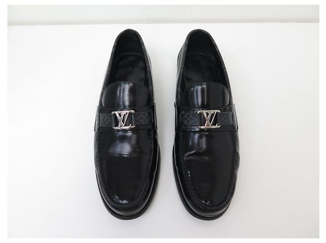 MOCASSINI LOUIS VUITTON MAJOR PELLE & MONOGRAM LOGO LV 7 41 IT 42 FR - vista 8
