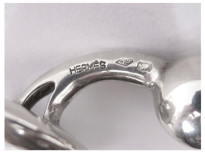 Hermès GEMELLI VINTAGE HERMES H MAISON A.CO IN ARGENTO 925 16GR - vista 5