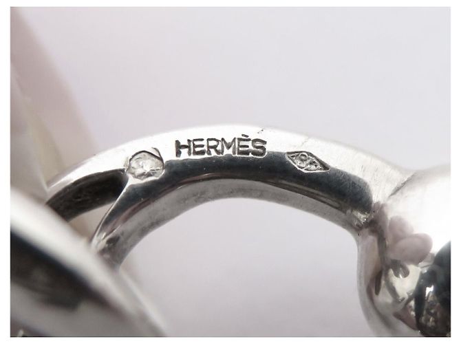 Hermès GEMELLI VINTAGE HERMES H MAISON A.CO IN ARGENTO 925 16GR - vista 6