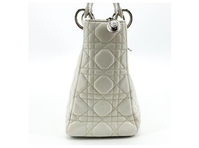 Christian Dior Lady Dior Mini in pelle di vitello martellata - vista 4