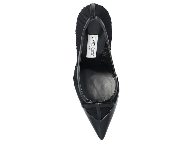 Décolleté Jimmy Choo Love in vernice nera - vista 3