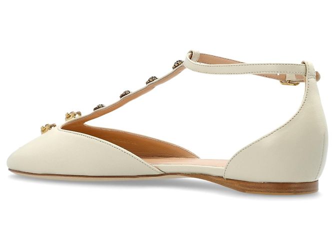 Bailarinas Chloé Celeste T-bar de cuero crema - vista 2