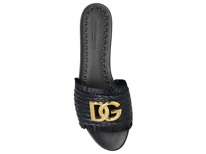 Dolce & Gabbana Ciabatte con applicazione a forma di logo - vista 3