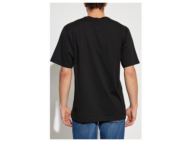 Dolce & Gabbana T-Shirt mit Logo-Stickerei aus Baumwolle Schwarz - Ansicht 2