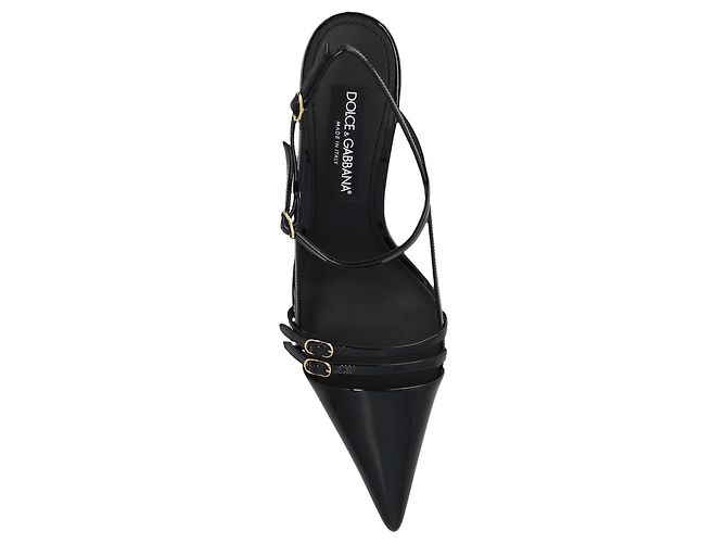 Dolce & Gabbana Schwarze Lackleder Pumps - Ansicht 4