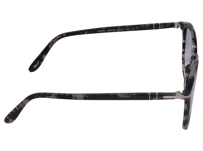 Occhiali da sole Persol 3186S Toiseshell in acetato nero - vista 3
