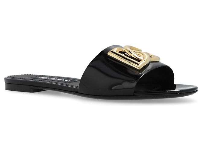 Dolce & Gabbana Ciabatte in pelle con logo - vista 2