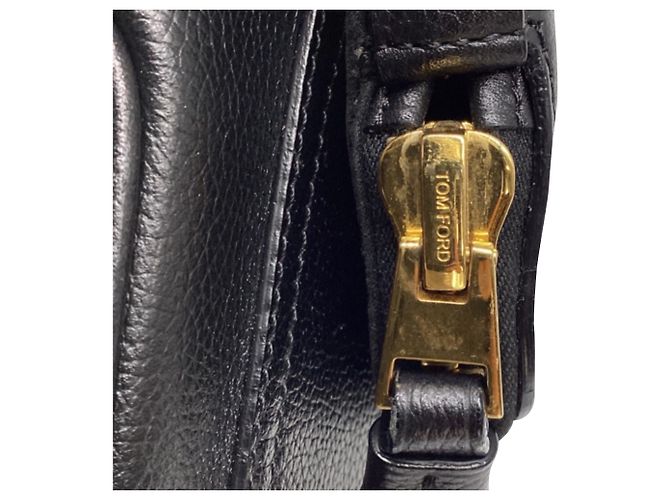 Borsa a tracolla Mini Jennifer Tom Ford in pelle nera - vista 11