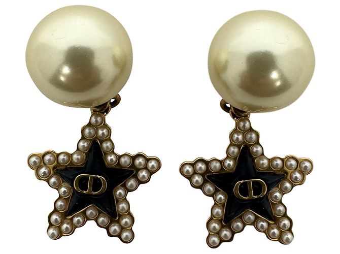 Orecchini Dior Tribales Stella Nera in metallo dorato - vista 2