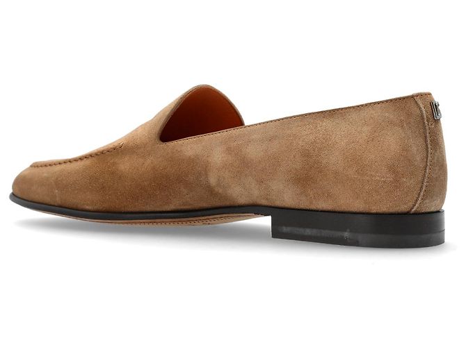 Mocassini Split in suede beige Dolce & Gabbana - vista 3