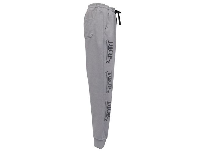 Pantalones de chándal Dior Logo en algodón gris - vista 2