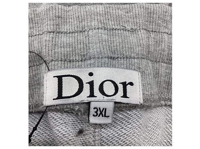 Pantalones de chándal Dior Logo en algodón gris - vista 4