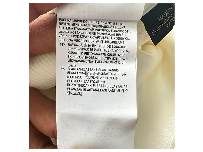 Blazer Versace abotonadura sencilla con bolsillos en algodón blanco - vista 12