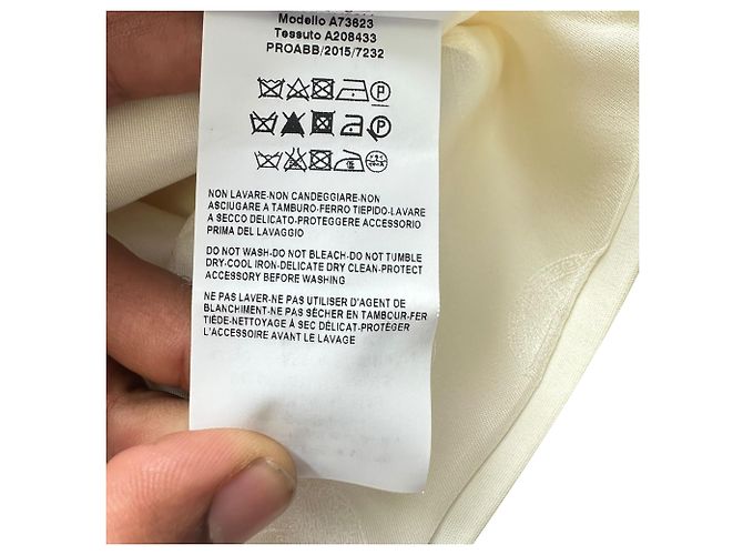 Blazer Versace abotonadura sencilla con bolsillos en algodón blanco - vista 13