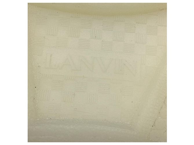 Sneakers Lanvin Curb in pelle bianca - vista 11