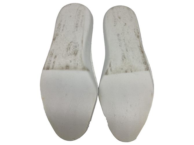 Sneakers Lanvin Curb in pelle bianca - vista 7