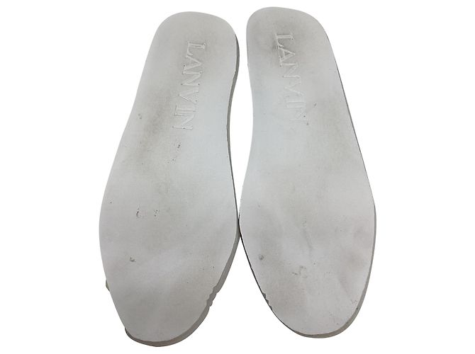 Sneakers Lanvin Curb in pelle bianca - vista 8
