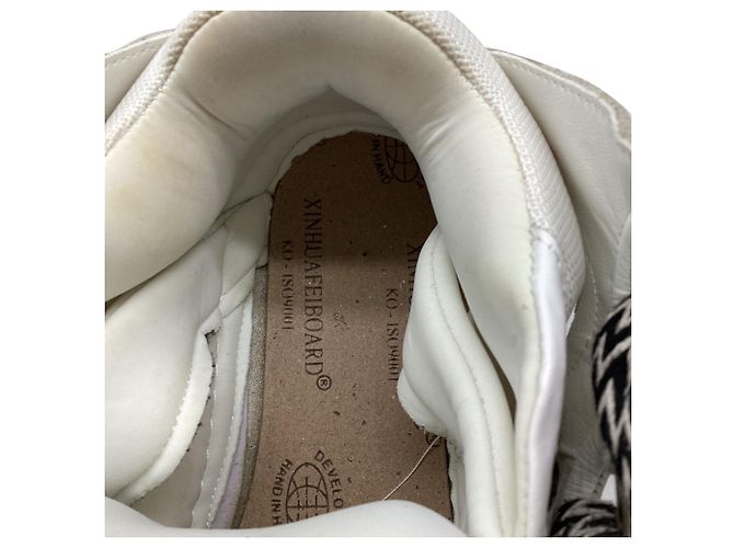 Sneakers Lanvin Curb in pelle bianca - vista 9