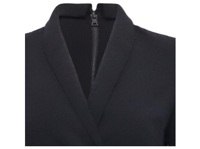 Vestido mini efecto drapeado Alice + Olivia en poliéster negro - vista 2