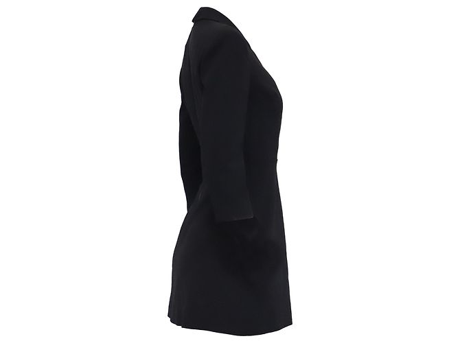 Vestido mini efecto drapeado Alice + Olivia en poliéster negro - vista 3