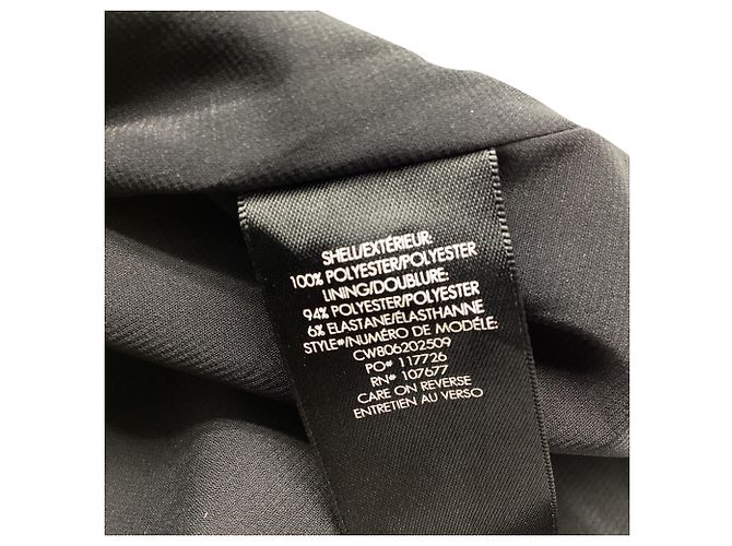 Vestido mini efecto drapeado Alice + Olivia en poliéster negro - vista 5