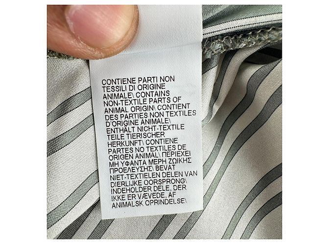 Camicia a righe Brunello Cucinelli in seta olive - vista 8