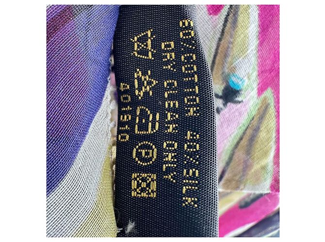 Sciarpa stampata Louis Vuitton in cotone multicolore - vista 4