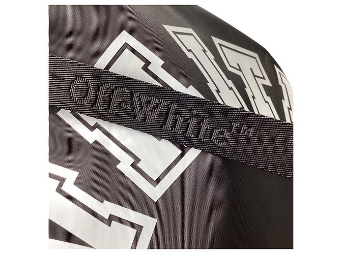 Off White Borsa Tote Off-White Large Classic Day Off in nylon nero - vista 14