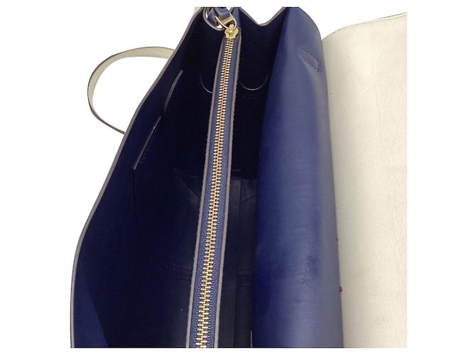Borsa a tracolla Tory Burch Block T in pelle di vitello bianca - vista 12