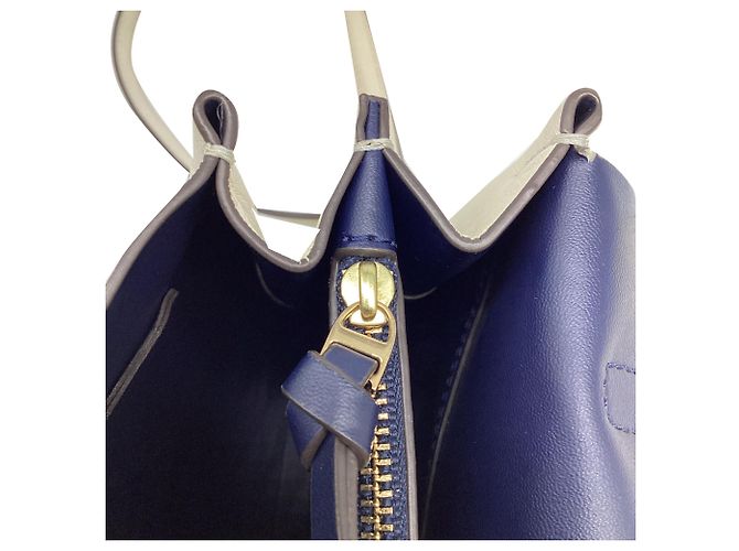Borsa a tracolla Tory Burch Block T in pelle di vitello bianca - vista 9