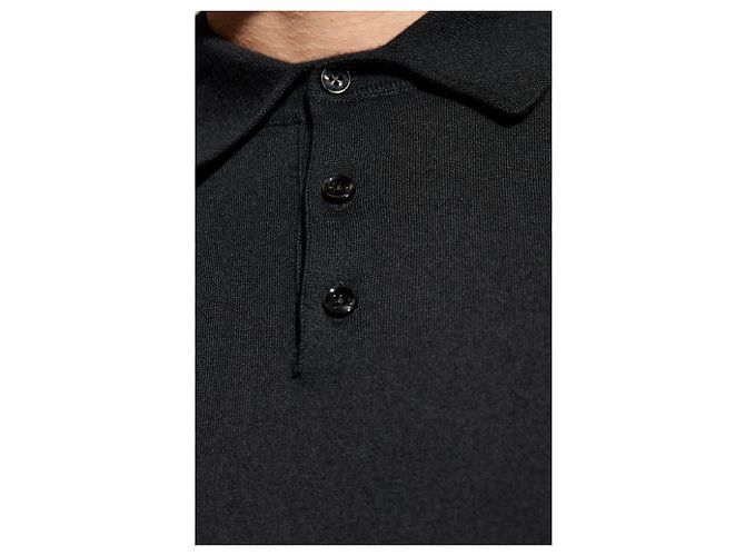 Dolce & Gabbana Polo a maniche lunghe in cashmere - vista 3